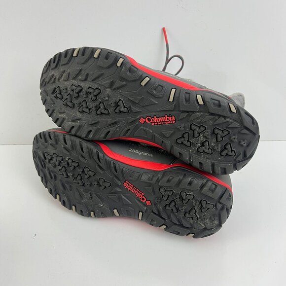 Columbia Loveland Shorty Omni-Heat Snow  Boots in a grey w/red Size 7 M - Picture 7 of 11